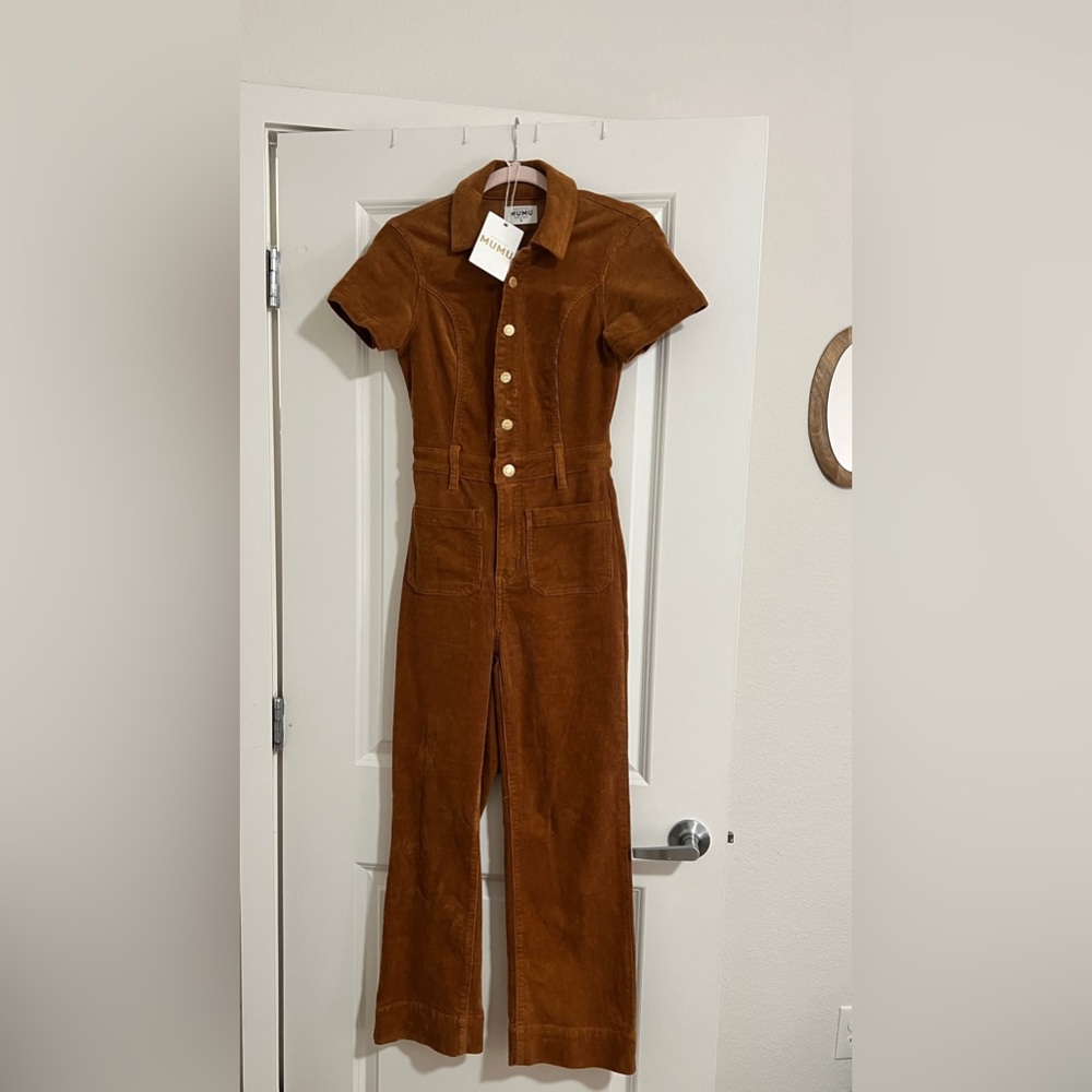 NWT Show Me Your Mumu Cropped Everhart
Jumpsuit Corduroy Small